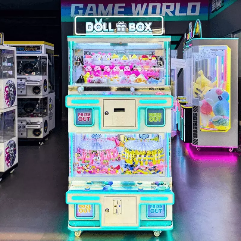 Customized 4-Player Japan-Korea Style Claw Machine - Arcade/Casino Use | QR Code & Coin-Operated | Doll/Blind Box Catching | Direct Manufacturer - Image 4