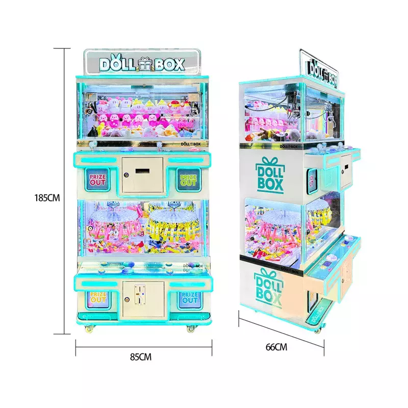 Customized 4-Player Japan-Korea Style Claw Machine - Arcade/Casino Use | QR Code & Coin-Operated | Doll/Blind Box Catching | Direct Manufacturer - Image 2