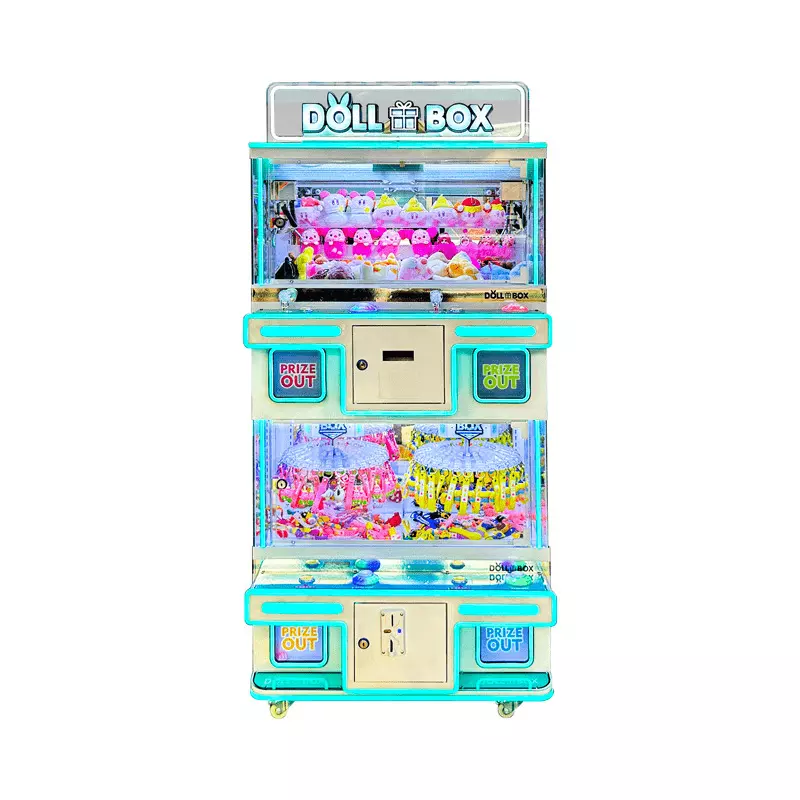 Customized 4-Player Japan-Korea Style Claw Machine - Arcade/Casino Use | QR Code & Coin-Operated | Doll/Blind Box Catching | Direct Manufacturer