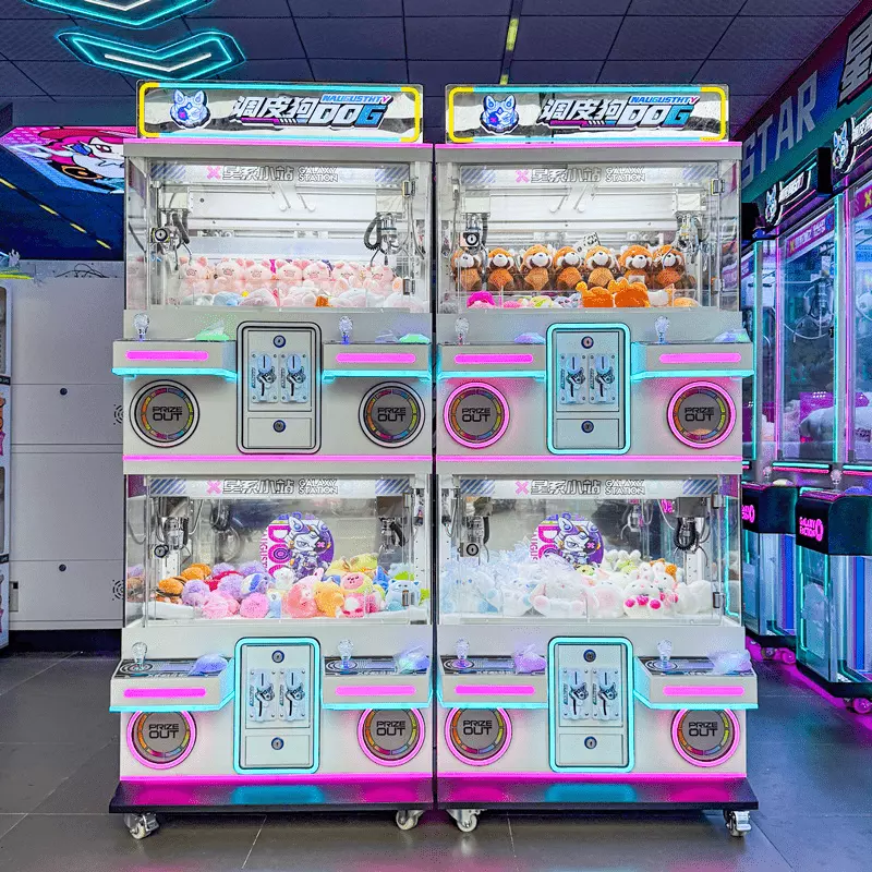 4-Player Coin-Operated Premium Claw Machine - Plush/Keychain/Hangable - Image 4