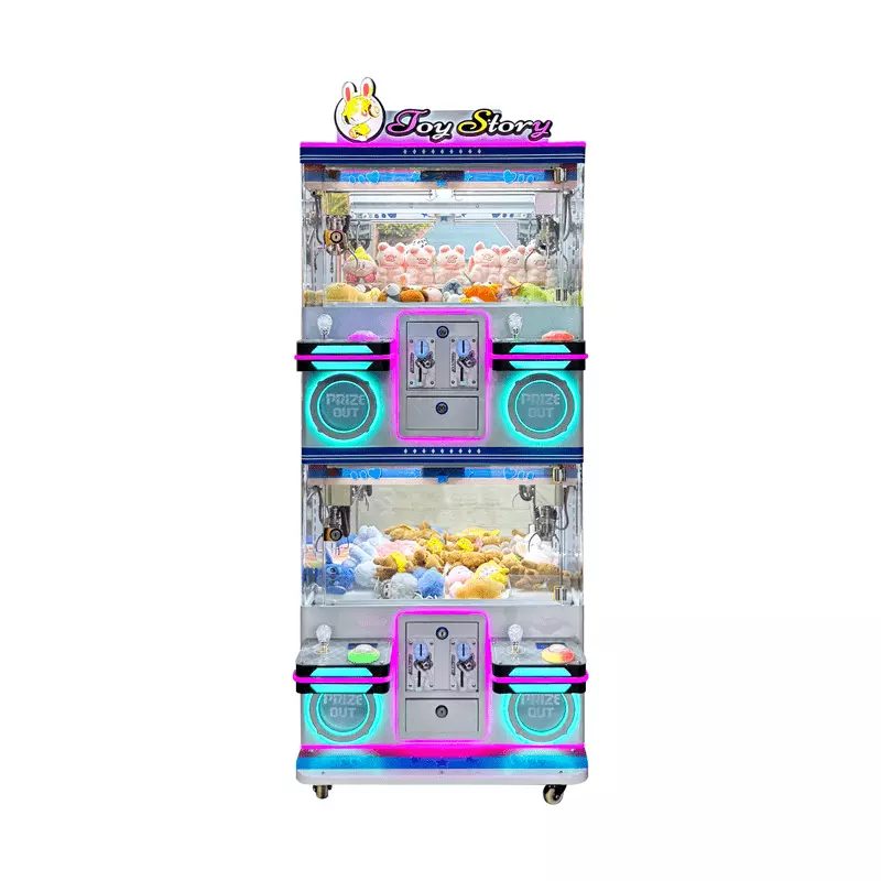 Japan and South Korea Customized Claw Machine for Dolls, Keychains and Accessories, 4 - Player Claw Machine, Coin - Operated Machine