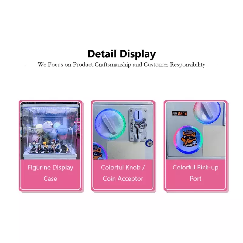 Single-Player Capsule Vending Machine — Stackable, Compact, Coin & QR Payment Model for Commercial Use - Image 2