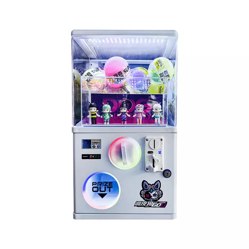 Customizable Capsule Vending Machine, Scan-to-Pay, Coin & Card Operated, 3-Tier Stackable Mini Model, Commercial Gaming Equipment Manufacturer