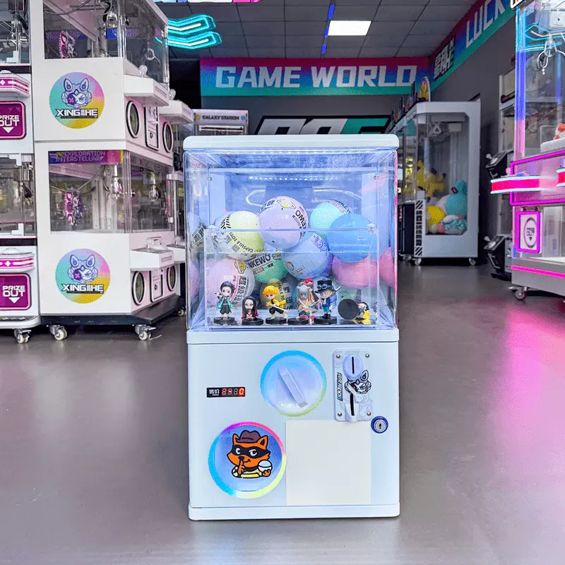 Single-Player Capsule Vending Machine — Stackable, Compact, Coin & QR Payment Model for Commercial Use - Image 4